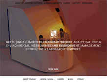 Tablet Screenshot of netel-india.com